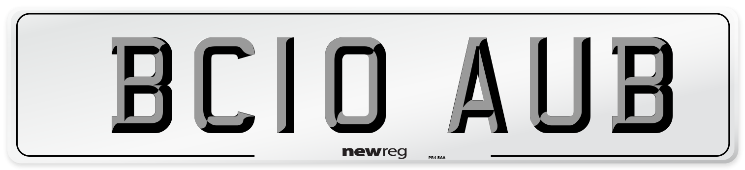 BC10 AUB Number Plate from New Reg